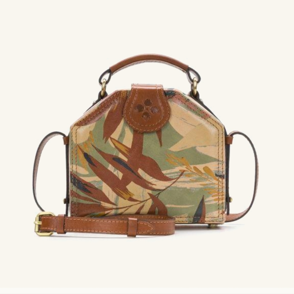 Patricia Nash Marina Palm 🌴 Leaves Crossbody